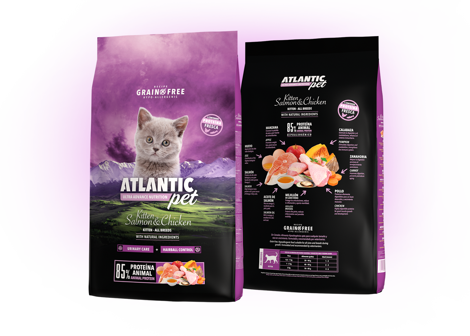 Kitten Salmon & Chicken – Ultra Grain Free Gatos - Atlantic Pet