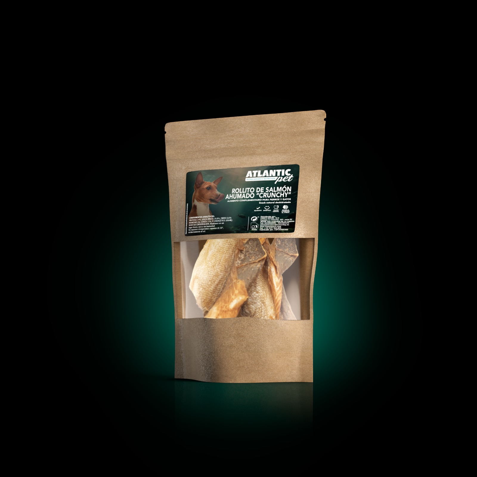 Rollito de salmón ahumado 