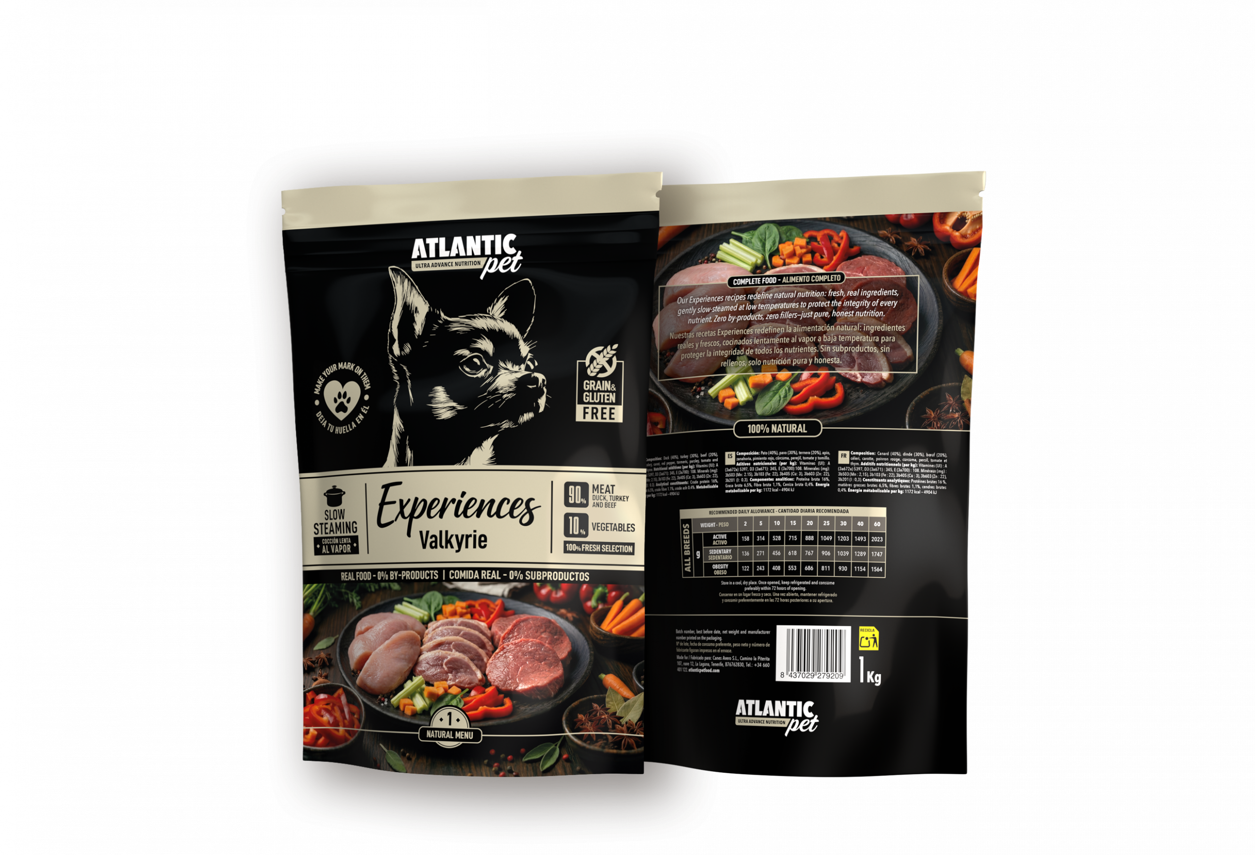 Valkyrie Experience & Pato · Pavo · Ternera - Atlantic Pet