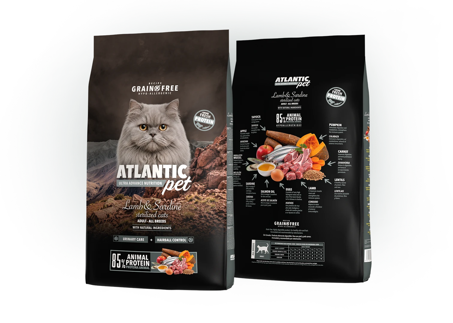 Sterilized Lamb & Sardine – Ultra Grain Free Gatos - Atlantic Pet