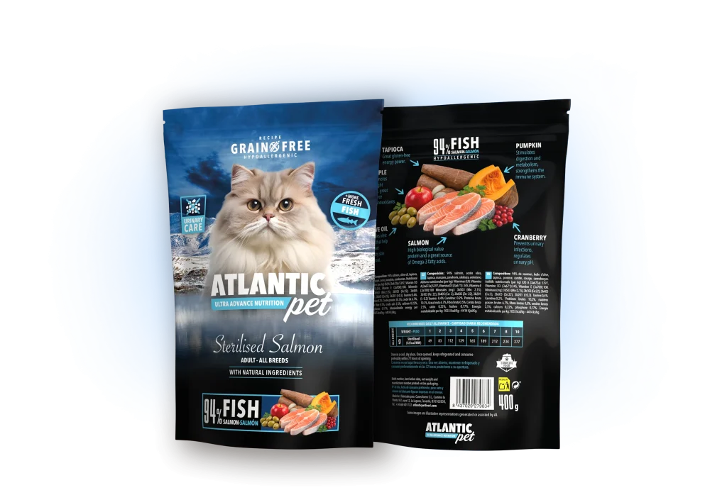 Comida humeda de Gato de Atlantic Pet, Sterilised Salmon